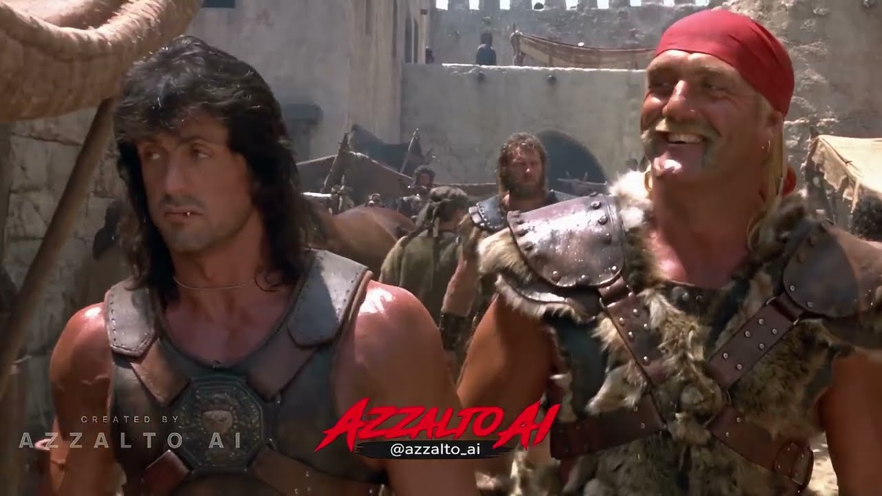 Sylvester Stallone & Hulk Hogan in THE LAST WARRIORS OF KOR (1989) &ndash; 80s Dark Fantasy Action