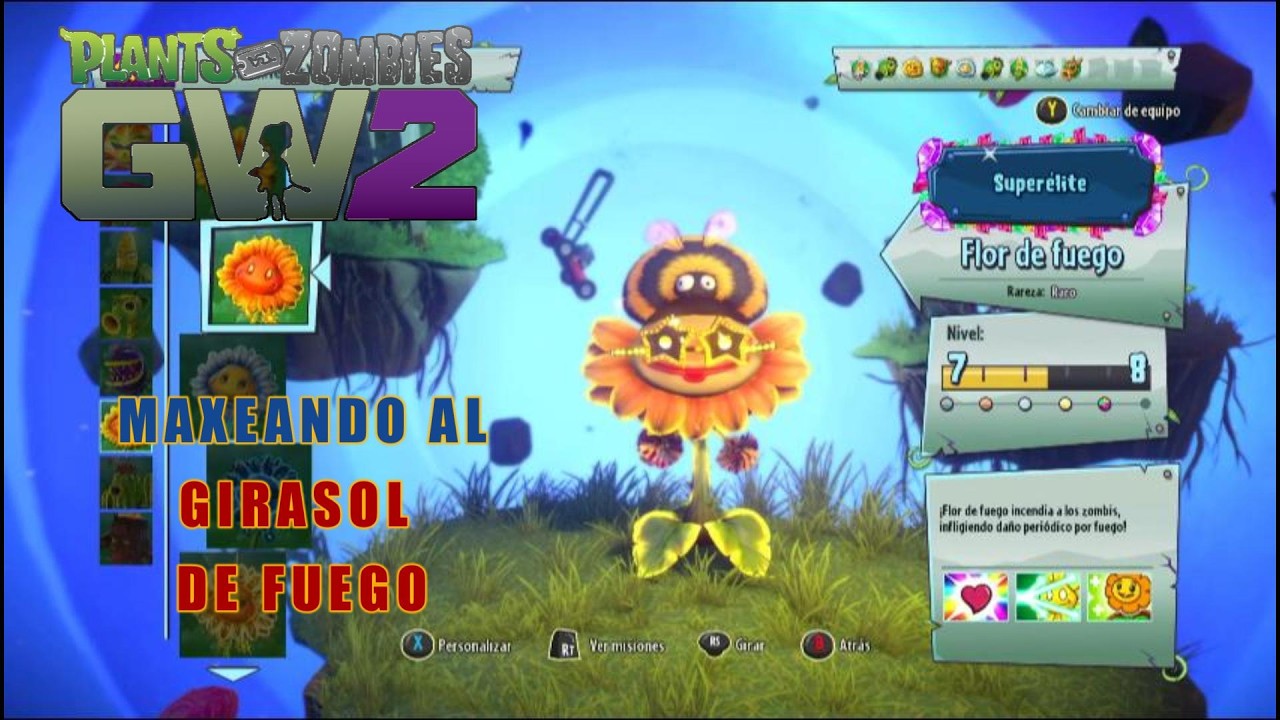 MAXEANDO al Girasol de Fuego en PvZ GW2: ¡Quémalos a todos🔥!!