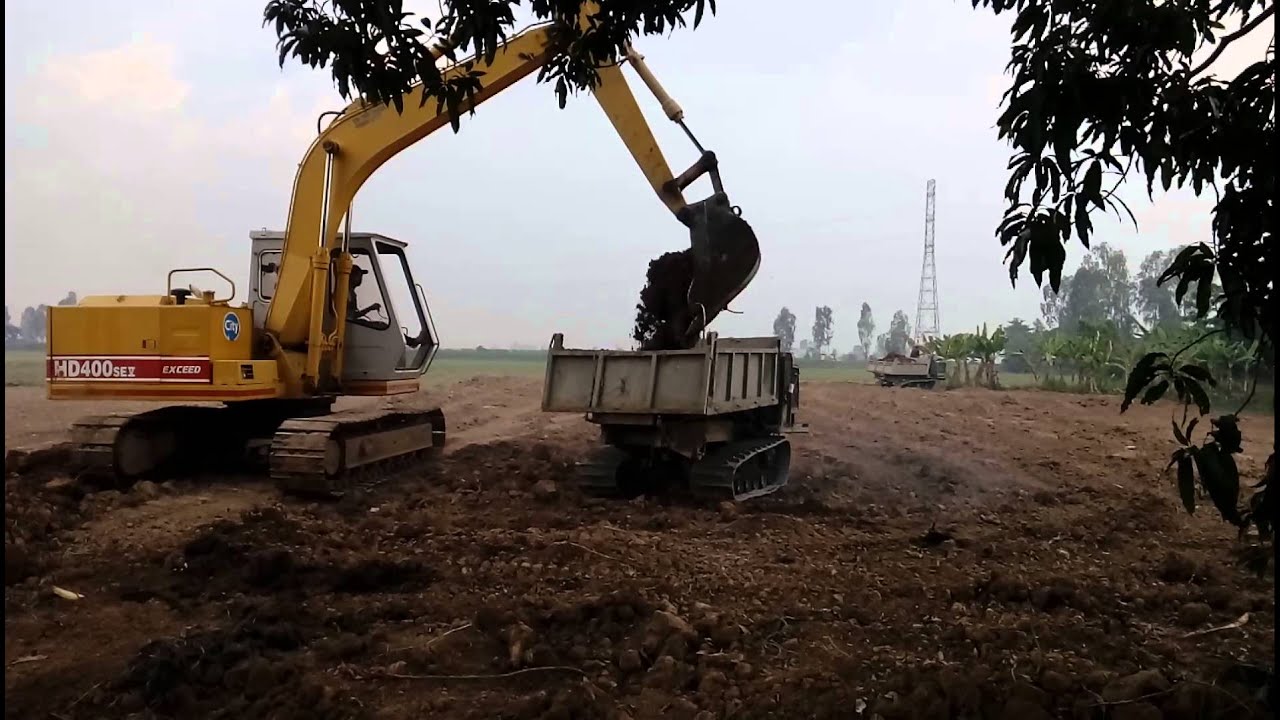 Xe rùa . xe kobe kato chở đất
