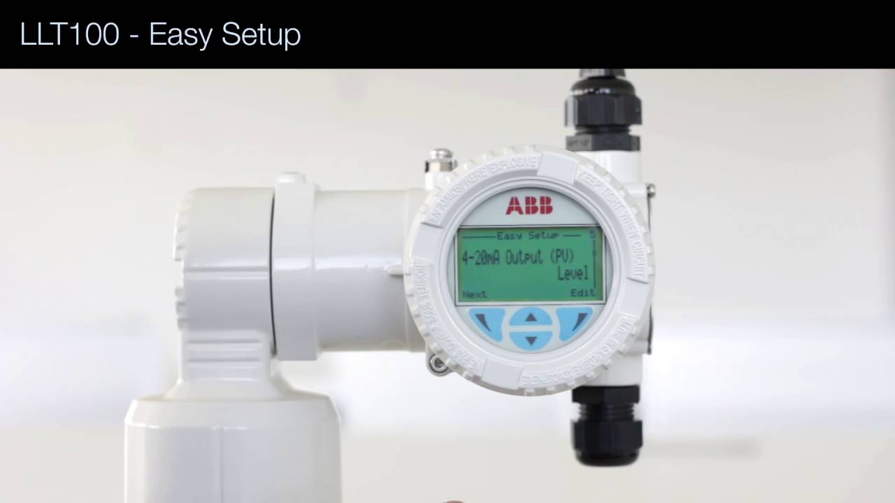 LLT100 laser level measurement Easy setup menu