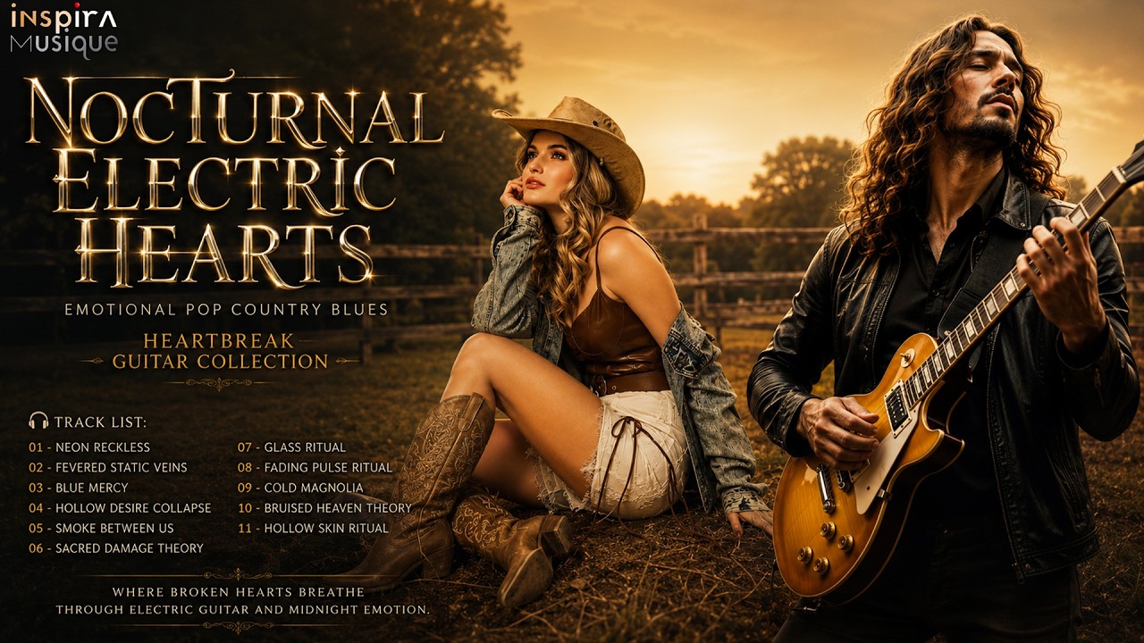 Nocturnal Electric Hearts | Emotional Pop Country Blues | Heartbreak Guitar Collection