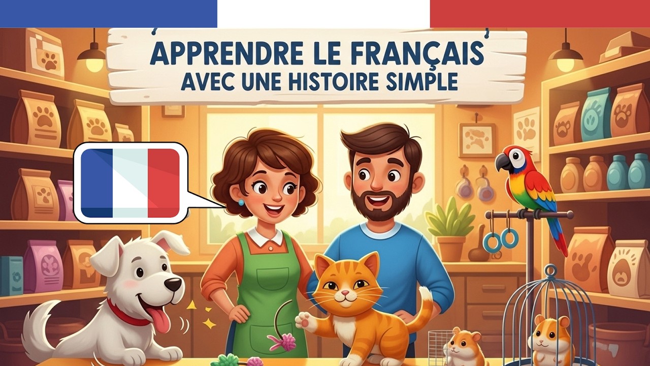 Apprendre le Français avec une Histoire: Comment parler d'une visite à l'animalerie en France