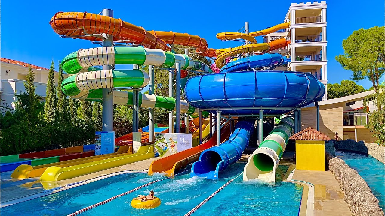 Selectum Luxury Resort Belek - Water Slides - The Restaurant & Hotel Tour