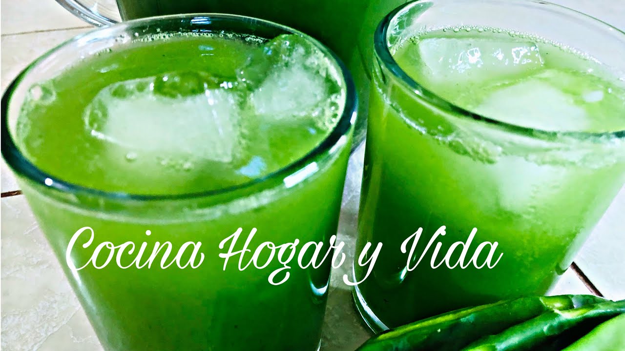 Agua de Nopal con Pepino