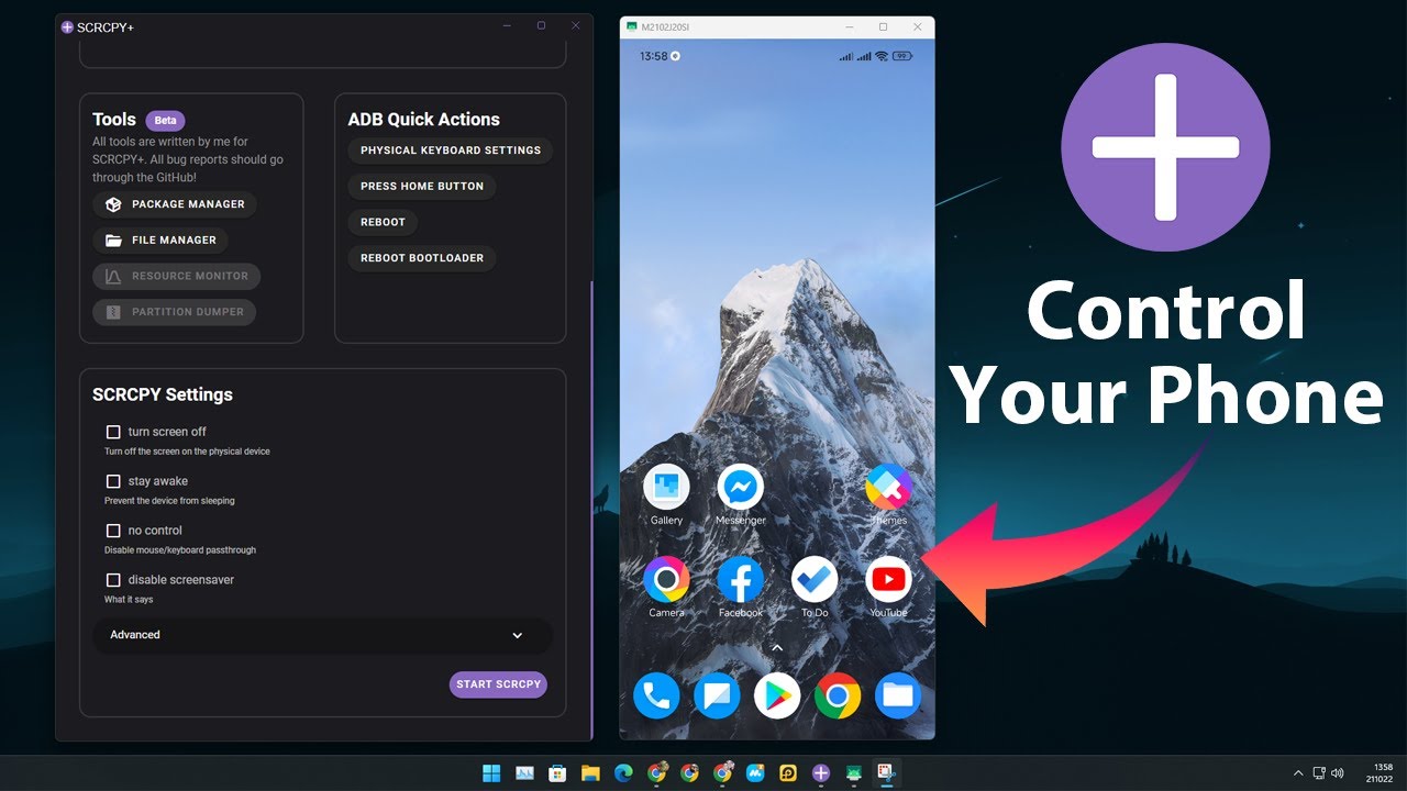 SCRCPY Plus &mdash; Best Tool to Control your Phone from PC