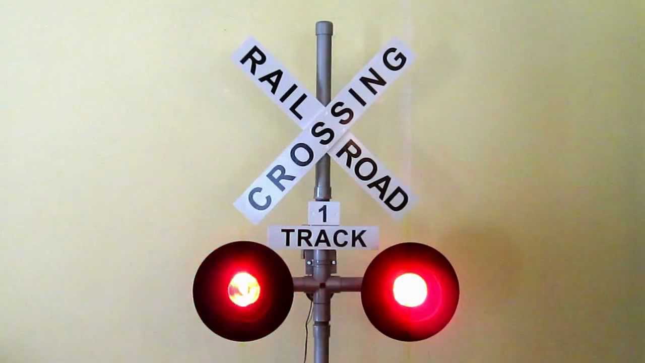 Railroad Crossing Signal in Operation