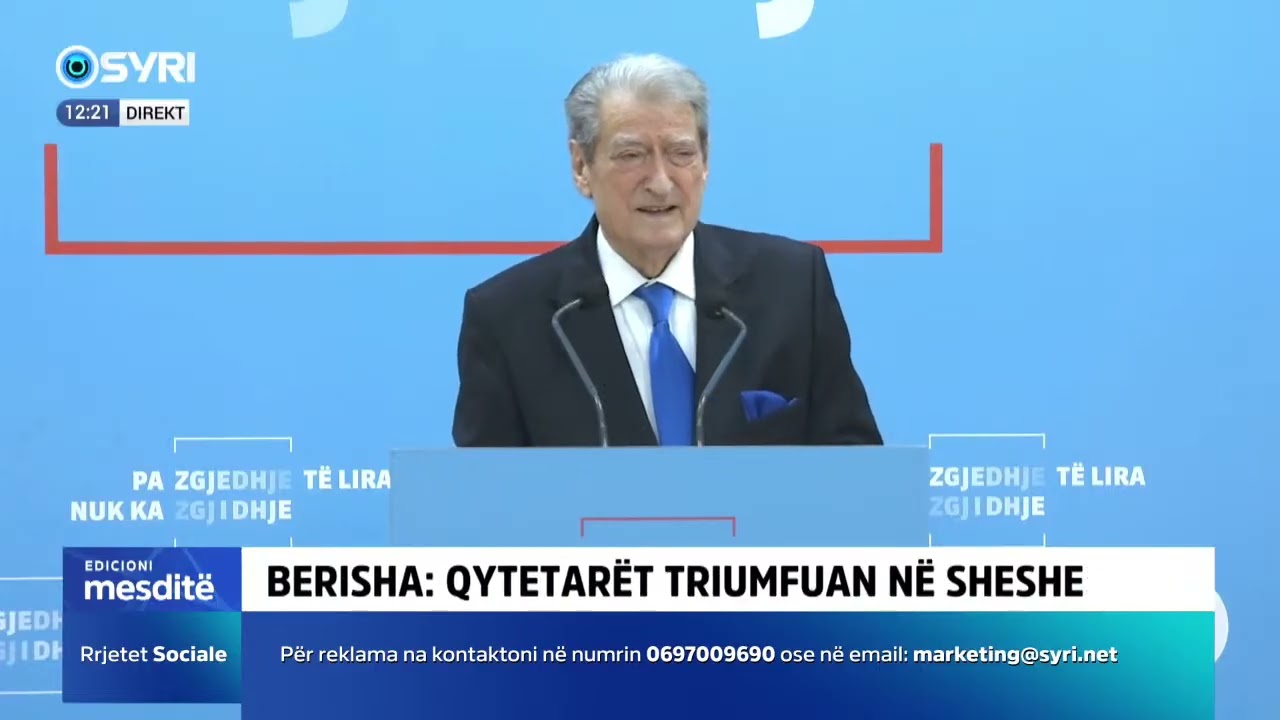 Berisha: Kjo ishte protesta e ndërgjegjes. Dje qytetarët triumfuan në rrugët dhe sheshet e Tiranës