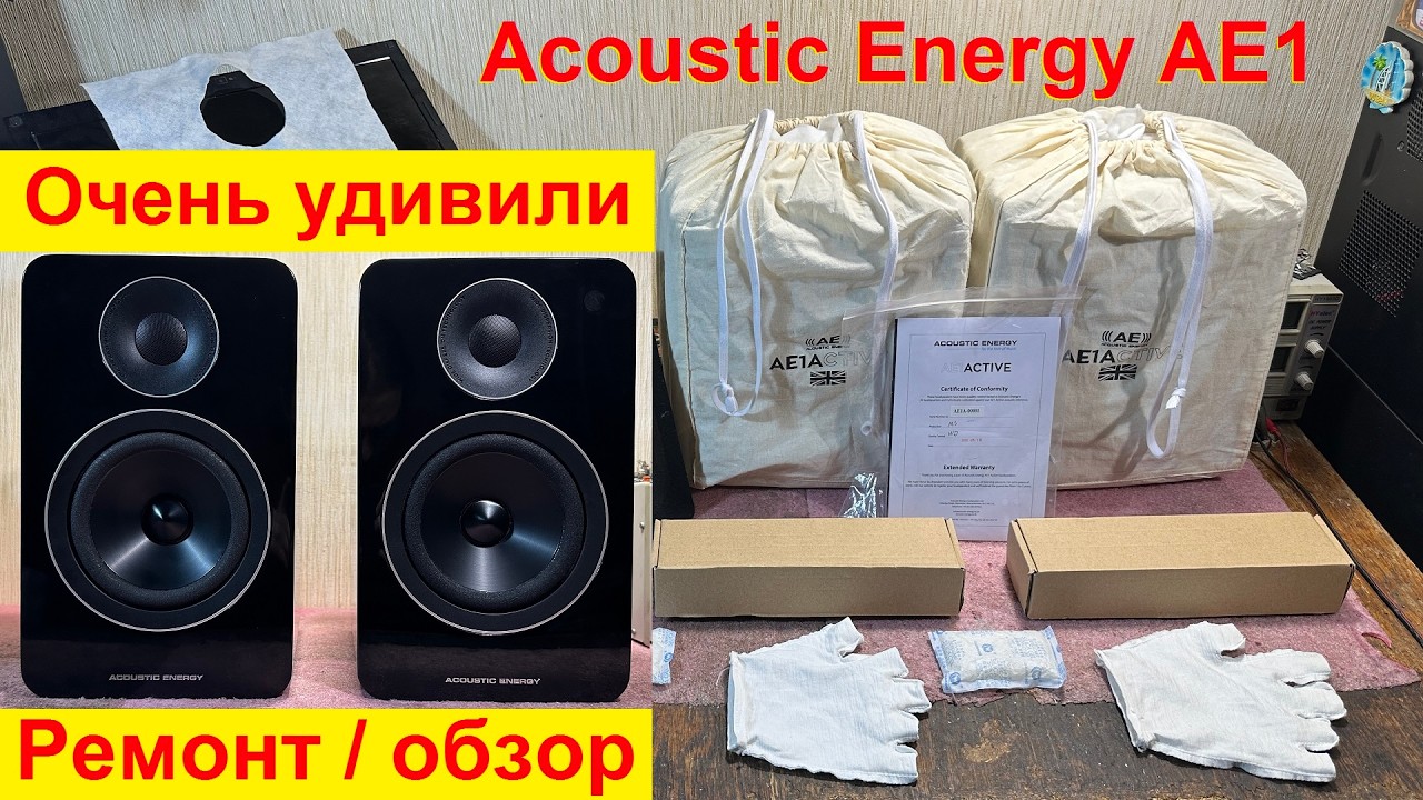 Ремонт динамиков акустики Acoustic Energy AE1 обзор колонок