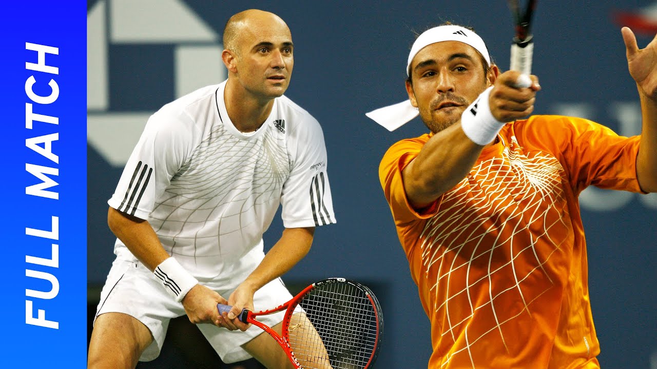 Andre Agassi's final career victory! | vs Marcos Baghdatis | US Open 2006 Round 2