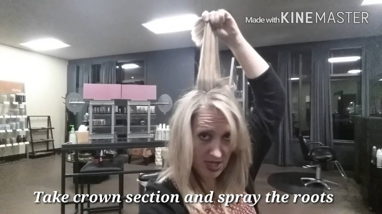 Getting volume in your crown without teasing