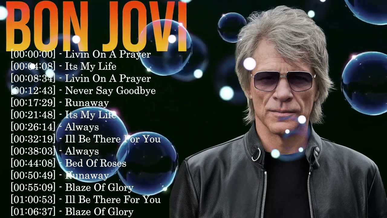 Bon Jovi Top Hits – Classic Arena Rock Music for True Rock Fans