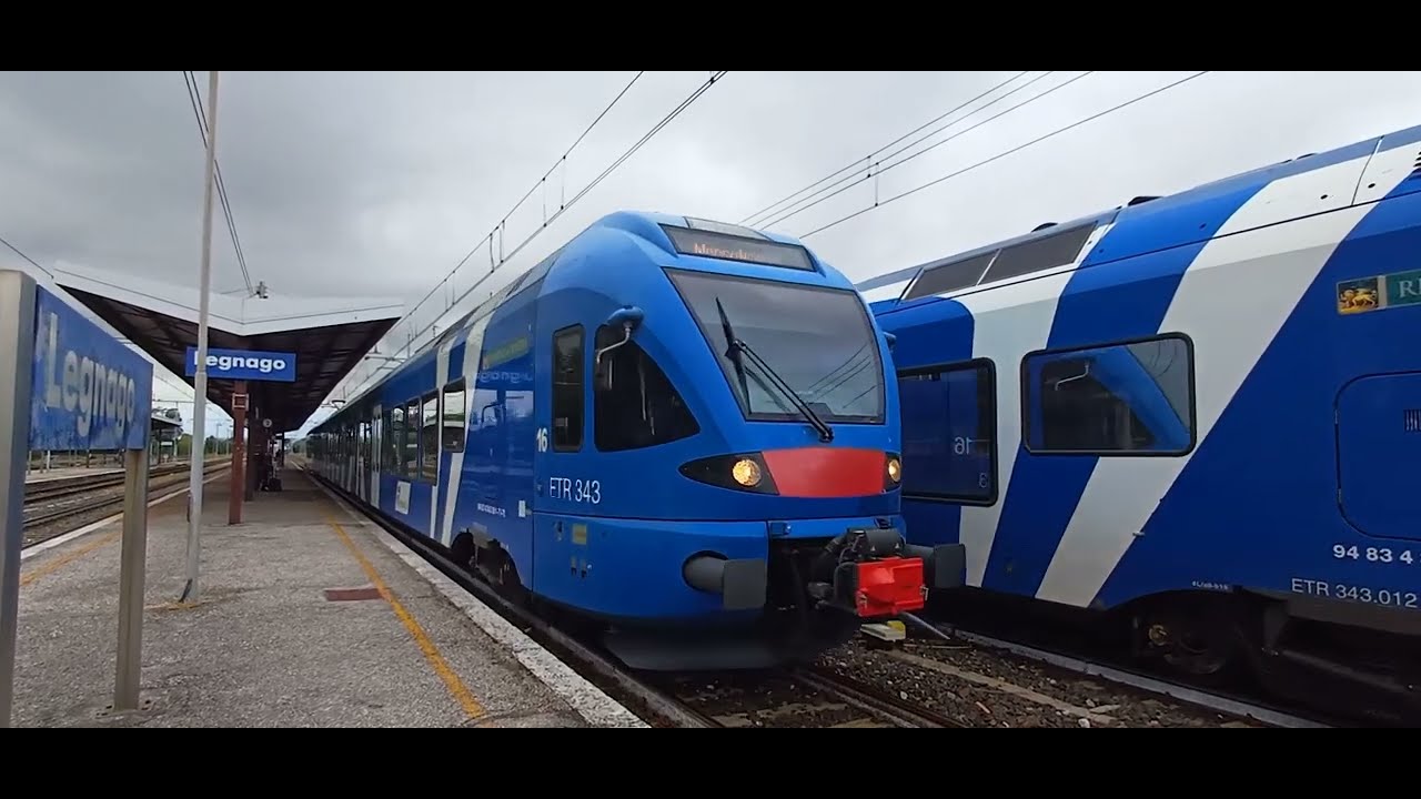 Regione del Veneto ETR 343 ripreso in Stazione a Legnago.