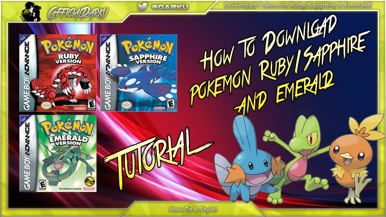 Как скачать Pokemon Ruby, Sapphire и Emerald &laquo;Туториал + Скачивание&raquo;