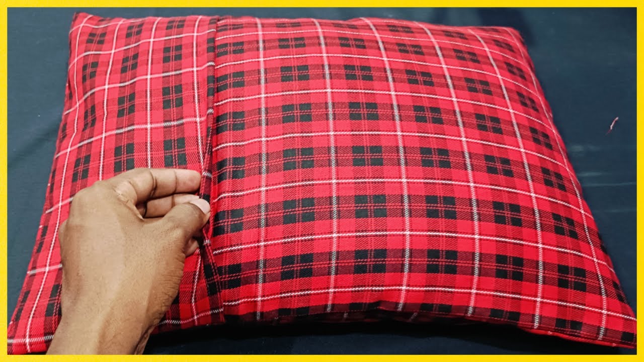 Pillow cover ഈസിയായി തയ്ക്കാം /simple pillow cover cutting and stiching malayalam/pillow cover DIY