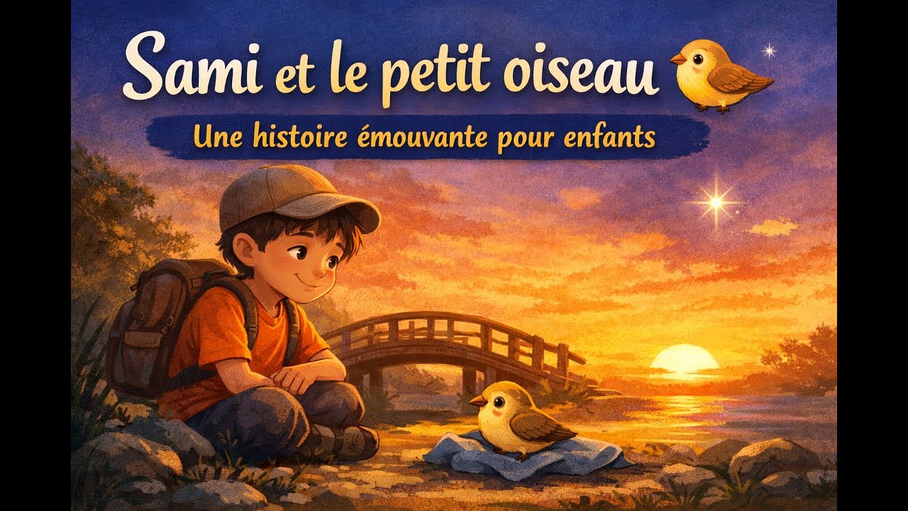 Sami et le petit oiseau 🐦  Une histoire émouvante pour enfants