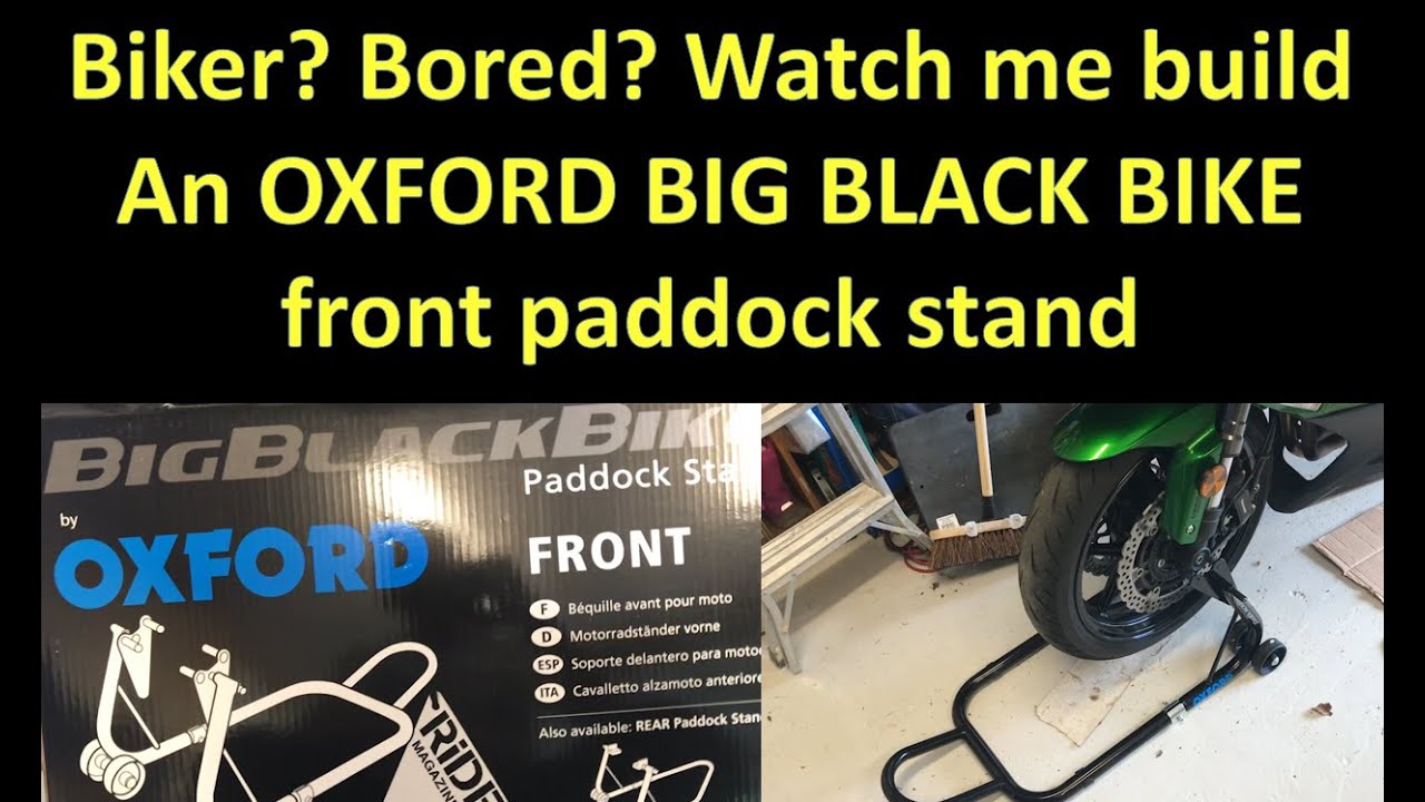 Biker? Bored? Watch me build an Oxford Big Black Bike front paddock stand and ceramic coat my wheels