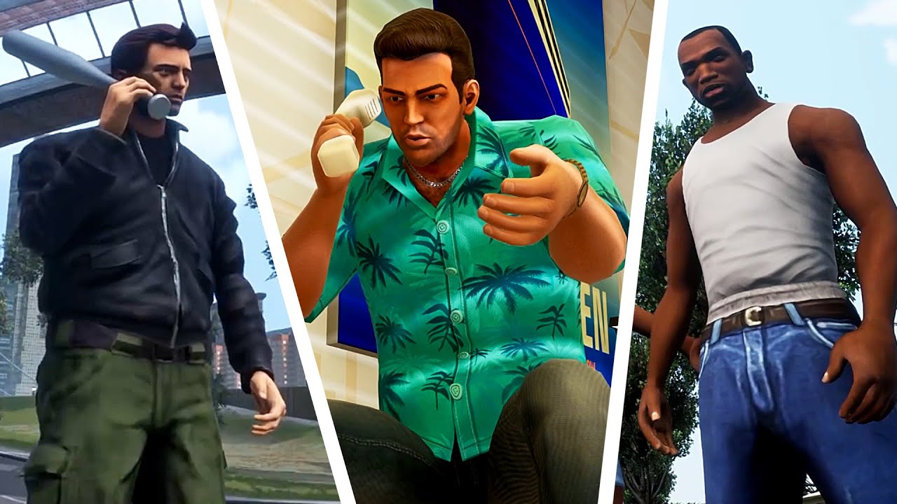 هيا نلعب قراند 3 و فايس سيتي ولا ننسى سان أندرياس | GTA The Definitive Edition #1