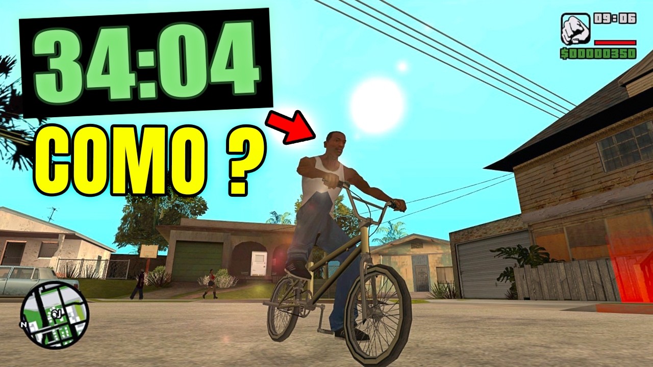 A NOVA SPEEDRUN PERFEITA DE GTA SAN ANDREAS É UMA LOUCURA