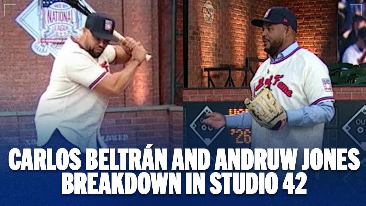 Hall of Famers Carlos Beltrán and Andruw Jones share tips in Studio 42 | MLB Tonight