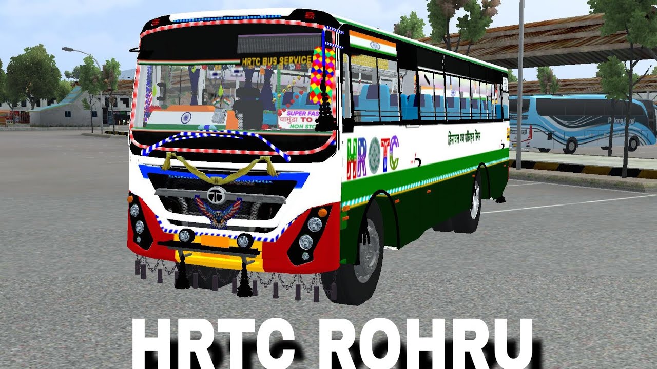 NEW HRTC BUS MOD ((HRTC ROHRU)) FOR  BUS SIMULATOR INDONESIA