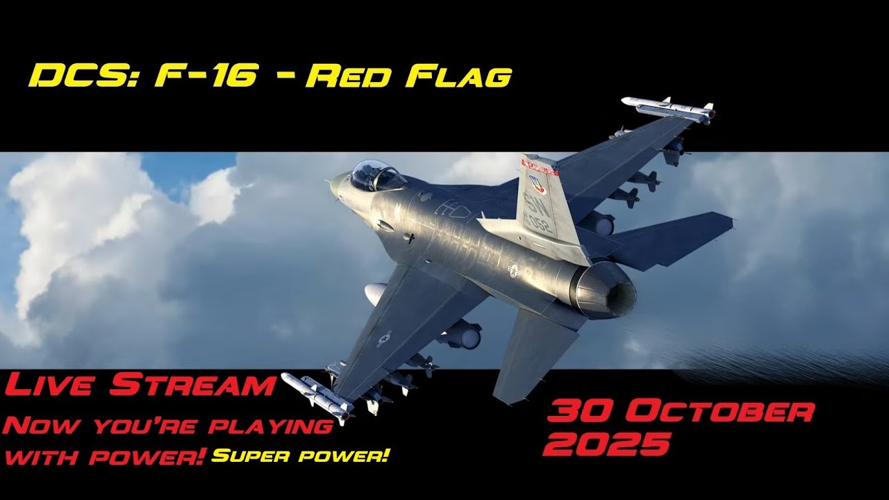 Zilch79 Live Stream - DCS F-16 Final Red Flag mission. Trench run!