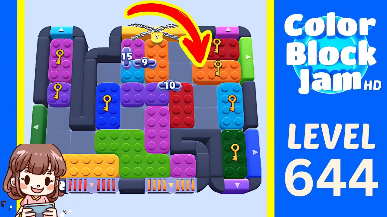 Color Block Jam Level 644 Solution Walkthrough