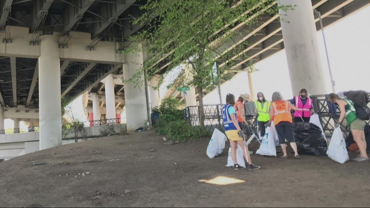 City officials said it could take two years to clean up trash in the city