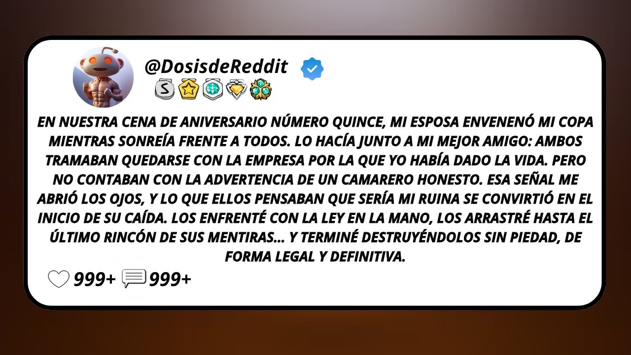 En Nuestra Cena De Aniversario Número Quince, Mi Esposa Envenenó Mi Copa Mientras Sonreía Frente...