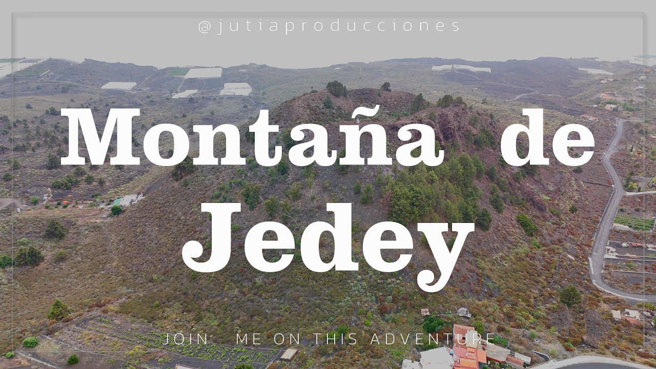 Montaña Jedey La Montaña de Fuego y Paz en La Palma  Drone 4K