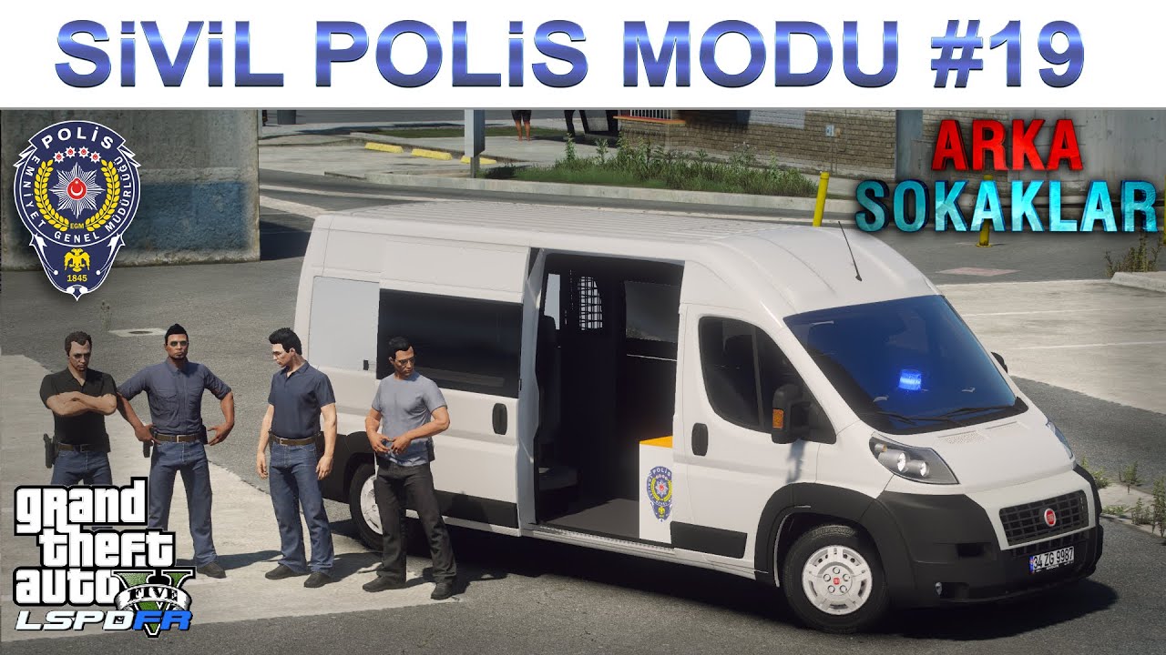 GTA 5 SİVİL POLİS MODU | ARKA SOKAKLAR FİAT DUCATO | LSPDFR