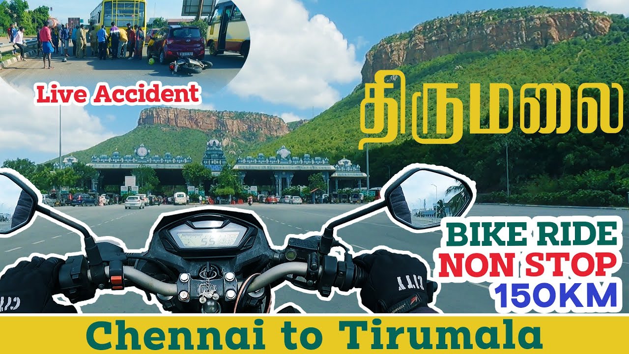 Chennai to Tirupati Bike Ride Tamil || Tirumala Tirupati Road Bike Trip || Riders Troop