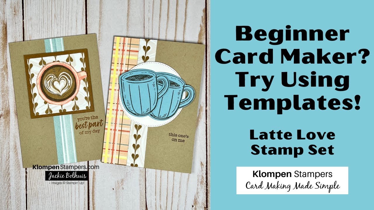 Coffee Card Designs Using Card Making Template Resources