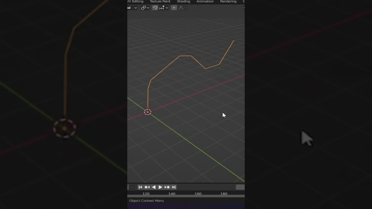 Convert Any Vertices Into Mesh In BLENDER #shorts