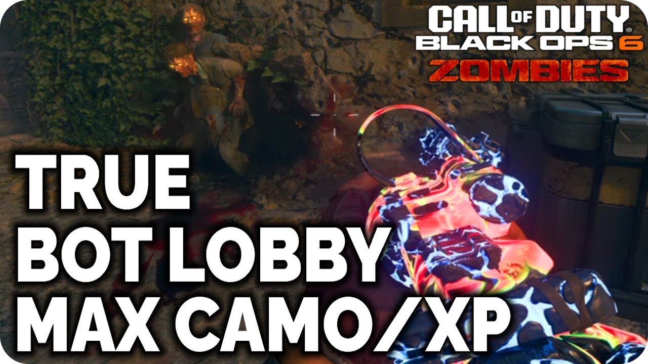 TRUE BOT LOBBY GLITCH! UNLIMITED CAMOS & XP - Black Ops 6 Zombies Glitches