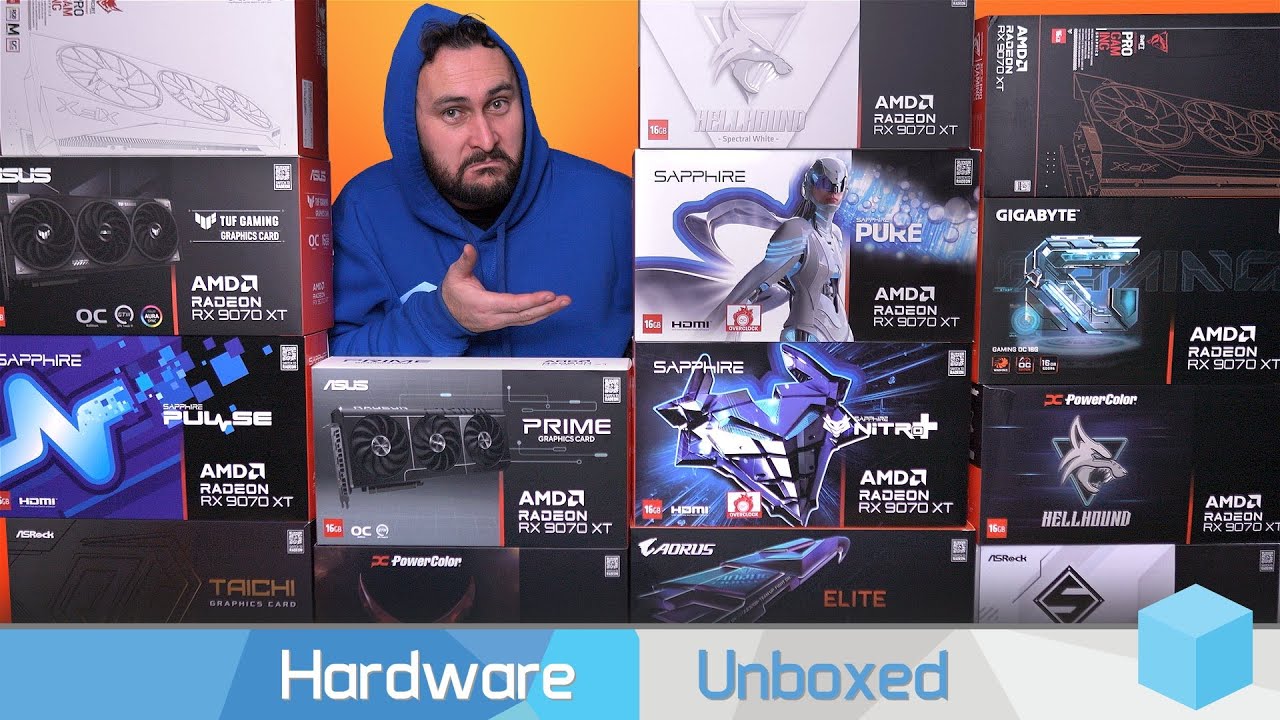 Radeon RX 9070 XT Roundup, 14 Cards Tested!
