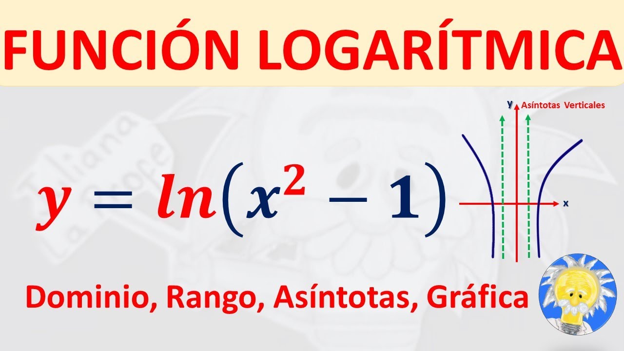 📉 FUNCIÓN LOGARÍTMICA: Dominio, Rango y Gráfica  | Juliana la Profe