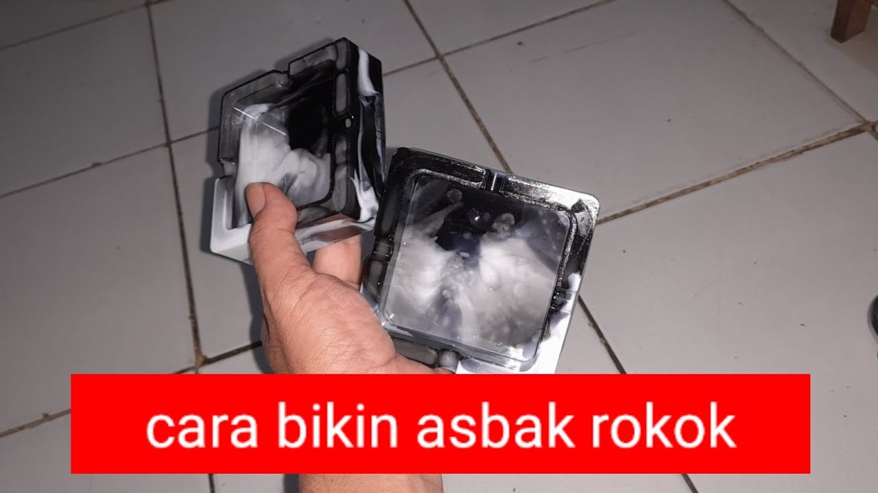 kerajinan dari resin//cara bikin asbak rokok
