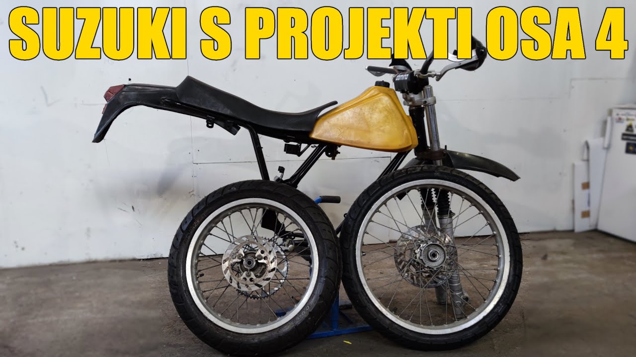 Renkaat vanteille ja kasaaminen alkaa! / Suzuki S Projekti Osa 4!