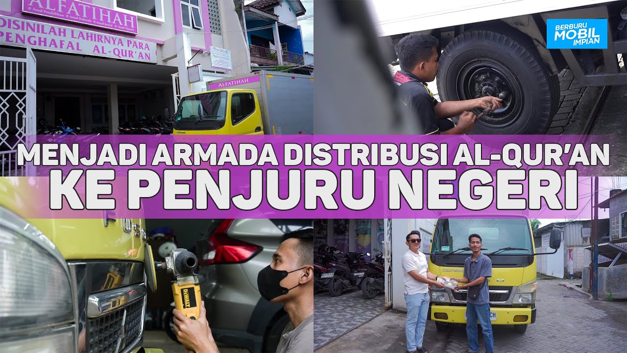 Pengantaran Hasil Berburu Mitsubishi Fuso ke Yayasan Tahfidz Alfatihah Semarang.