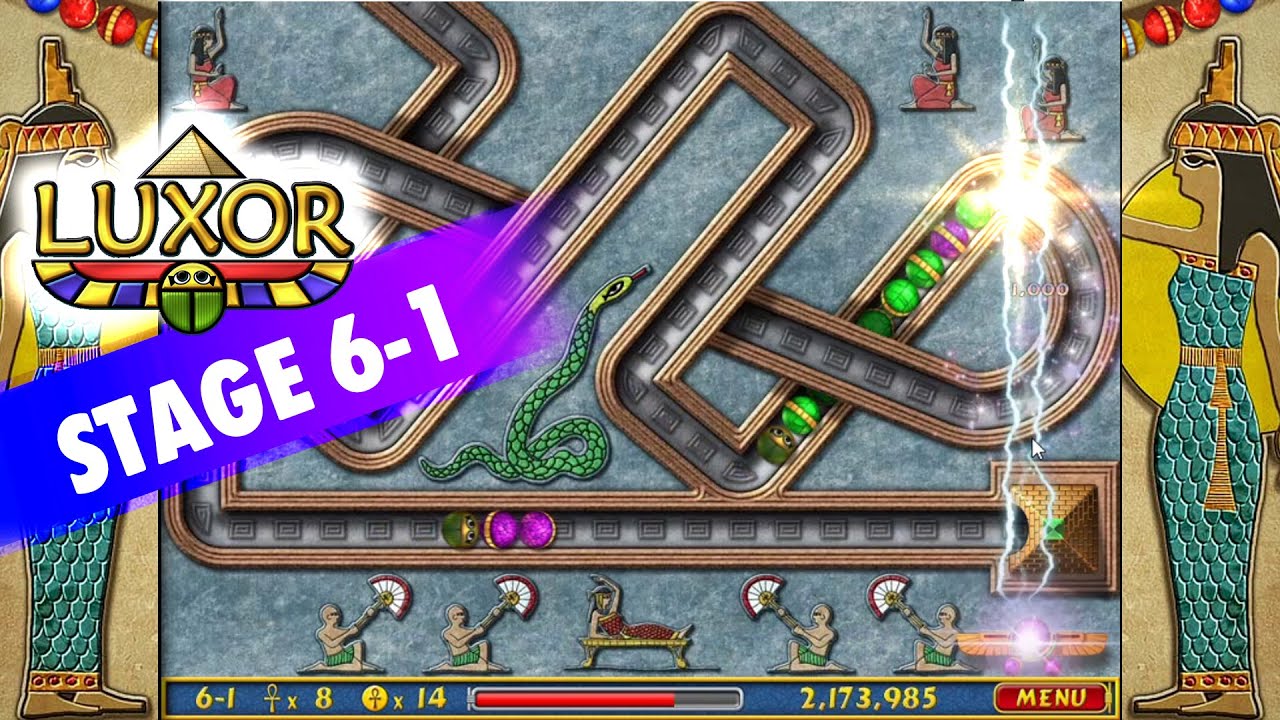 LUXOR GAME 2023 | Stage 6-1 | Epic Destruction & Strategy | HD Gameplay Adventure in Egypt Shoots