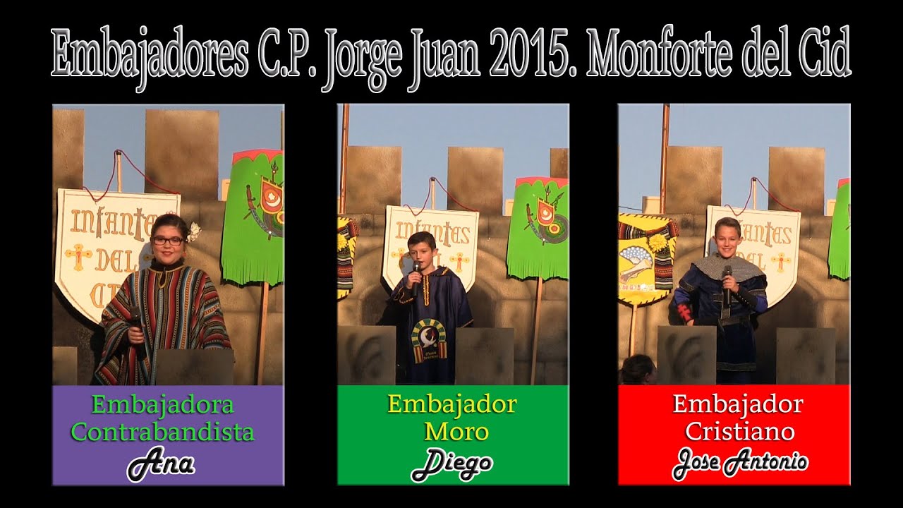 Desfile y Embajada de los alumnos del C.P. JORGE JUAN. AMPA NOMPOT 2015