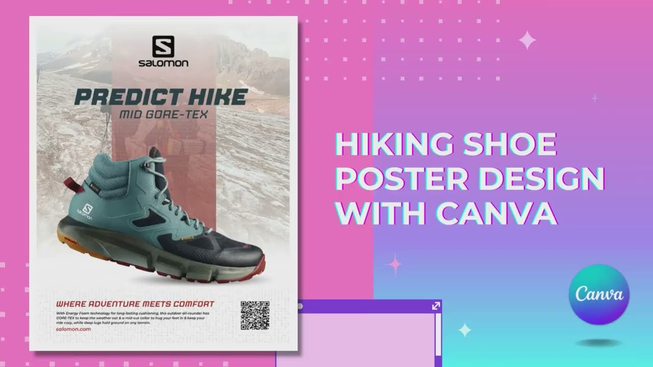 How to Create an Eye-Catching Hiking Shoe Poster in Canva