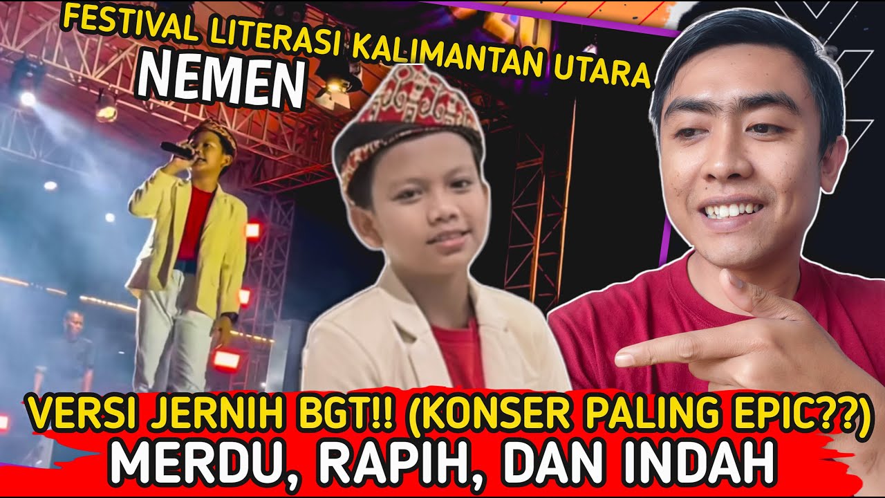 PUAS BGT ‼️ REAKSI FAREL NYANYI NEMEN DI FESTIVAL LITERASI KALIMANTAN UTARA 2023