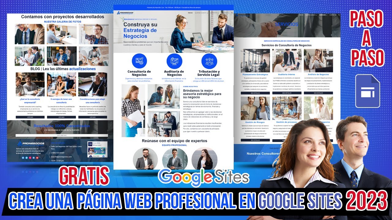 Cómo Crear una página web Profesional GRATIS y ATRACTIVA con GOOGLE SITES 2023 PASO A PASO