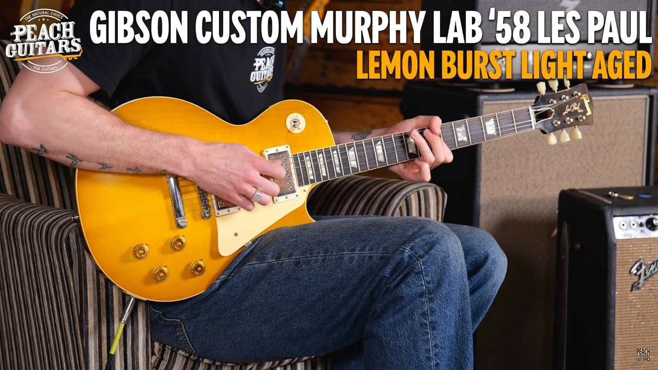 Gibson Custom Murphy Lab 58 Les Paul Standard Lemon Burst Light Aged NH