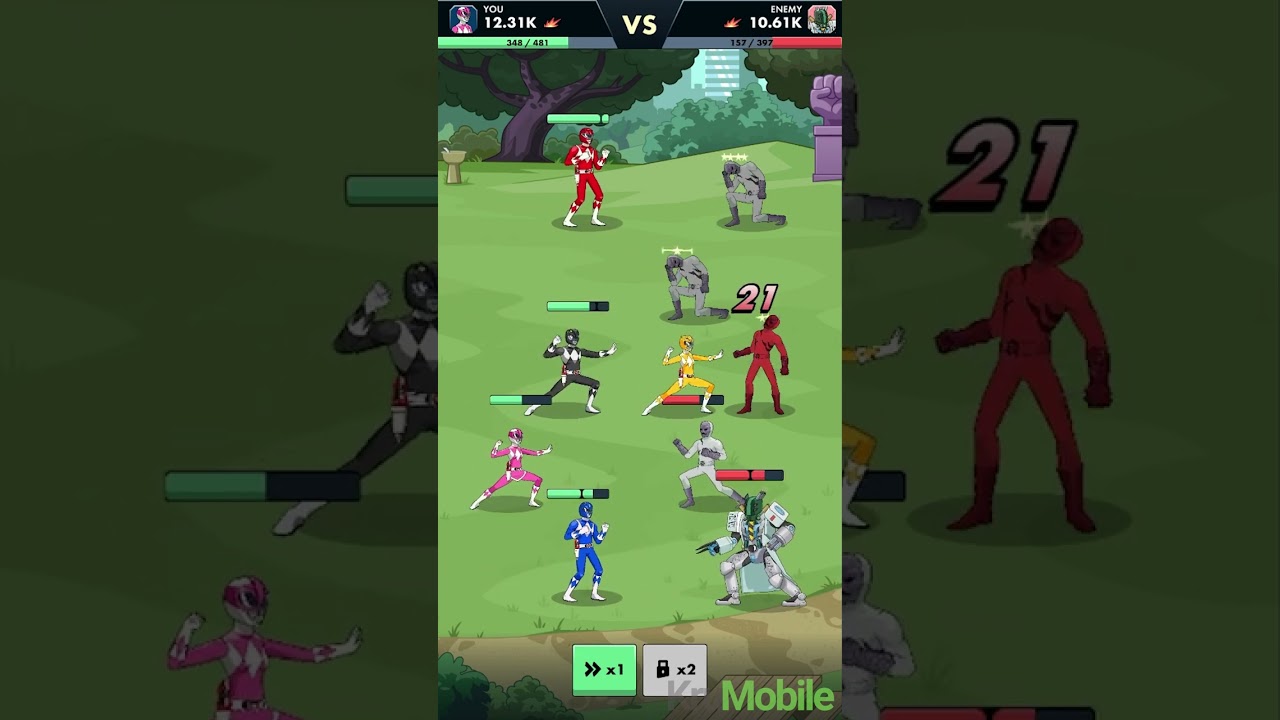 Power Rangers Mighty Force Gameplay  #krumobile