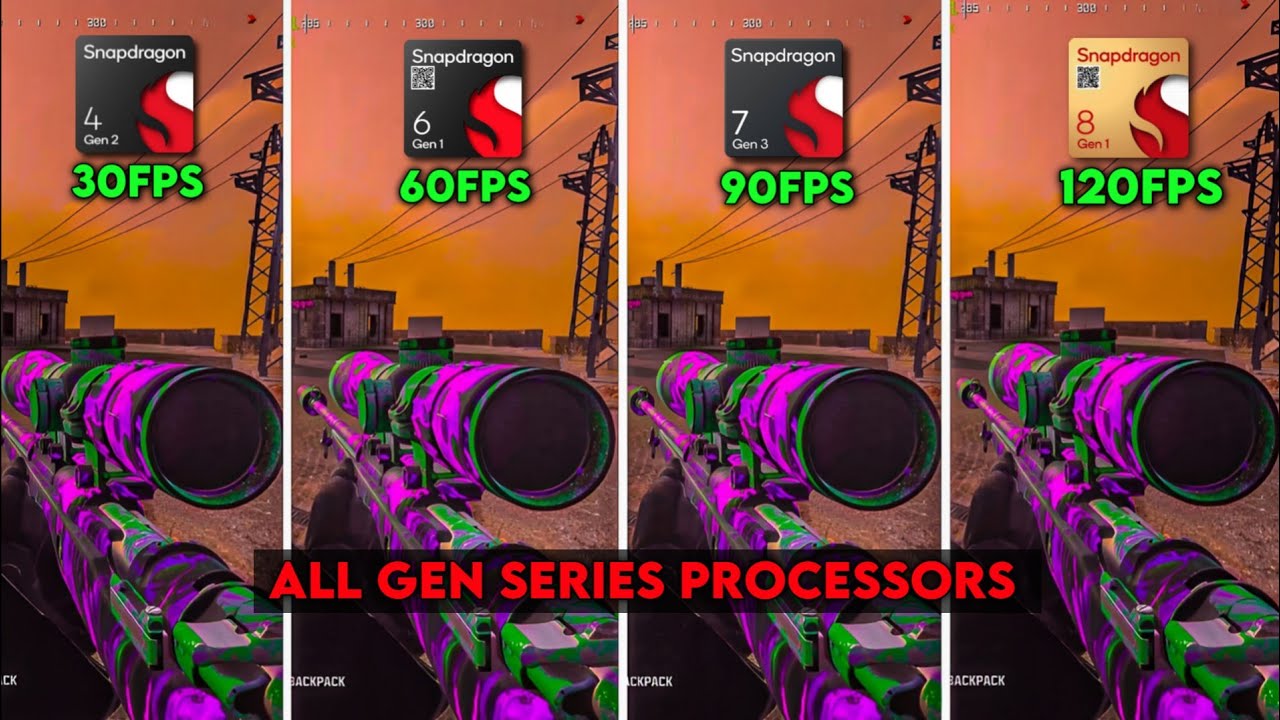Snapdragon GEN Series CPU Comparison in Warzone Mobile!! 🤯