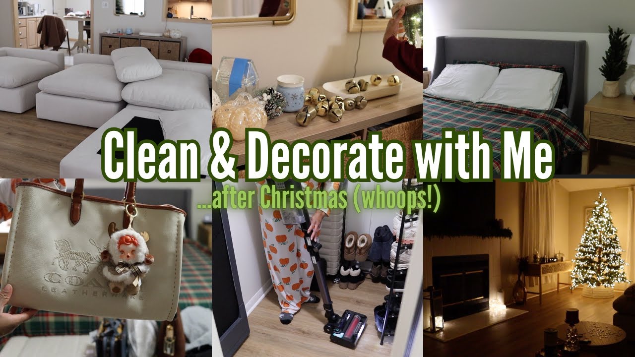 Clean & Decorate with Me! (after the holiday 🤦🏾‍♀️ 🎄)