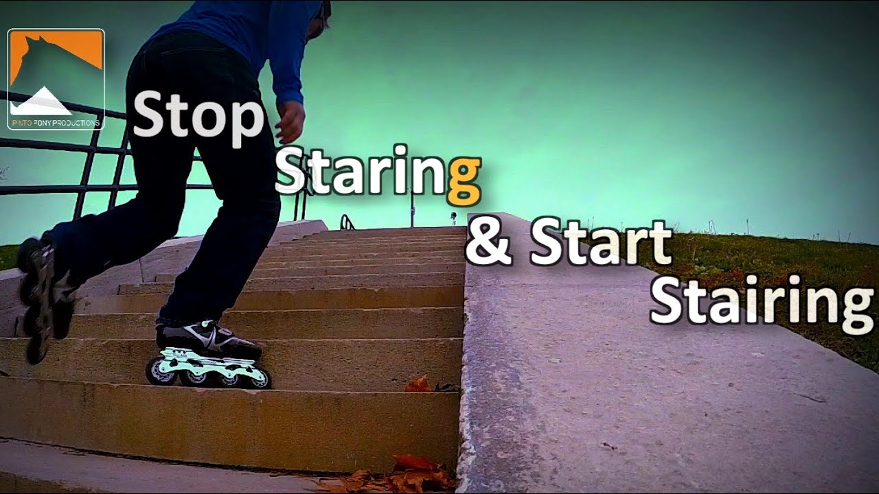 Inline Skating Up Stairs Tutorial   Stop Staring & Start Stairing
