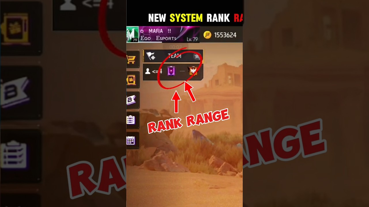 HACKER permanently ban 🚫 from freefire || rank range option || squad rank limit #shorts #freefire